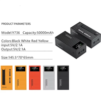 Grande Batterie Externe 50000 mAh 4 Ports USB, Haute Qualité, Portable, Vente en Gros d'Usine, Prix Bas, Utilisation Extérieure 10W