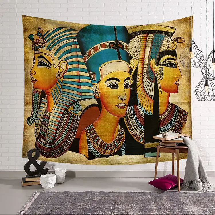 New Ancient Egypt Series Tapisserie Wandbehang Sandy Beach Throw Teppich Decke Camping Zelt Reise matratze Isomatte Tapisserie