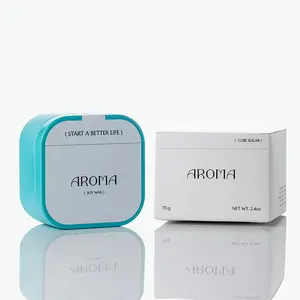 Wholesale Custom Small Scented <strong>Square</strong> Container <strong>Candles</strong> Flower Soy Scented <strong>Candle</strong> and Lid - Product Image 6