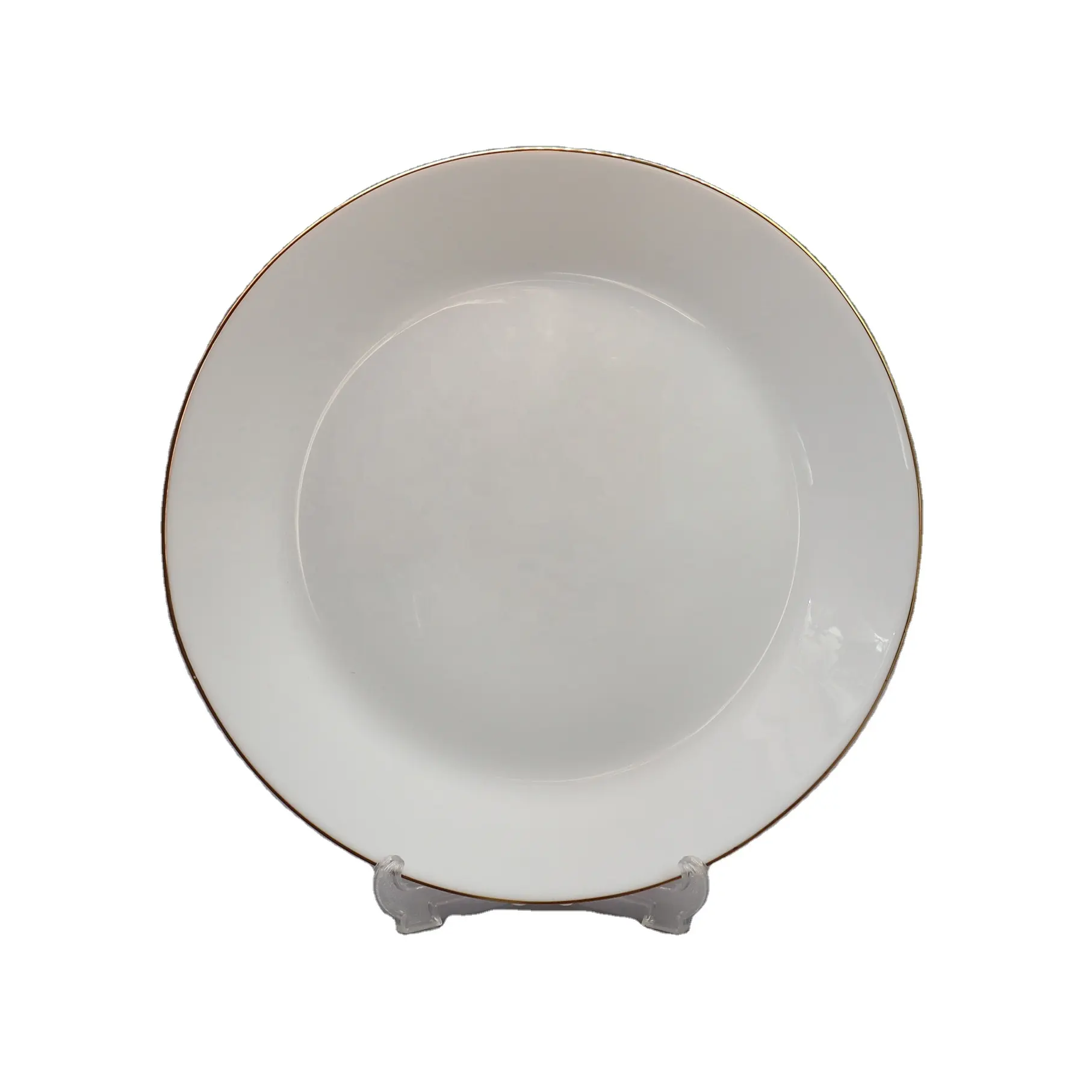 Yuvarlak düğün otel yemek tabakları porselen yemeği lüks opalware opal cam saf beyaz seramik parti için yemek tabaklar takım