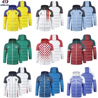 Veste d'hiver personnalisée en duvet pour homme, veste matelassée de sport, sublimation, veste matelassée pour garder au chaud, manteaux en duvet