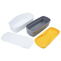 Outils de cuisine passoire à eau Récipient alimentaire multifonctionnel Micro-ondes Enregistrer boîte de cuisson de pâtes en plastique Lavable au lave-vaisselle pour nouilles