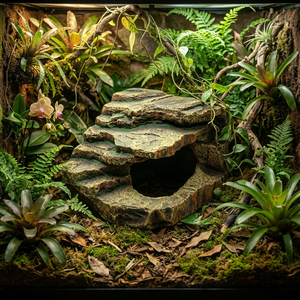 Escondite de Resina para Reptiles, Decoración de Hábitat para Gecko, Lagarto, Sapo, Tortuga, Diseño Natural, Material Seguro, Accesorios para Reptiles - Product Image 6
