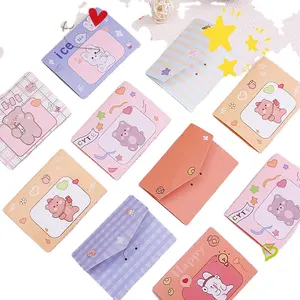 Birthday Card Blessing Thank Envelope Letter Paper Postcard Decoration Gift Tanabata Birthday Girly Style Cute Cartoon Bear