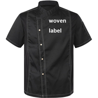 Professionnel personnalisé couleur unisexe classique serveur hôtel Chef veste Restaurant uniformes à manches courtes Chefs cuisine manteaux