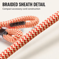 Cordon Prusik en polyester 10 mm œil-à-œil, résistant à la chaleur, pour l'escalade d'arbres et le sauvetage