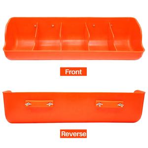 5 fori ampiamente utilizzato vivaio automatico maiale pecora vassoio di alimentazione colore arancione maiale scrofa capra mangiatoia per bovini attraverso - Product Image 5
