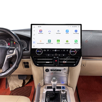 Gerllish pour Land Cruiser LC200 2016-2021 19.8'' Autoradio Android Auto GPS Navigation Stéréo DSP OBD2