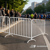 Panneau de clôture temporaire GUANSHUN en acier inoxydable et fer galvanisé, hauteur 1,2 m, 1,2x2 m, design moderne, sécurité, usage piétonnier