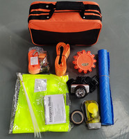 Kit de Herramientas de Seguridad para Emergencias en Carretera para Autos y Camiones, Materiales de PP/Poliéster/Acero, Colores Personalizados, Marca Personalizada, Garantía de 1 Año