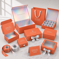 Caja de Cartón Corrugado Personalizada Directo de Fábrica con Laminación Holográfica para Suscripciones de Belleza y Embalaje de Regalos