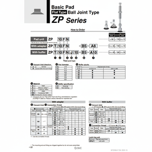 SMC Pneumatics Vacuum Pad ZP13FN Équipement de manutention - Product Image 1