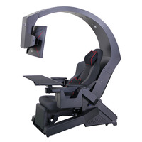 IW-320 Zero Gravity Recline Workstation Chair GIMI Gaming COCKPIT , Works Triple FIVE Monitor Tilting Rig Imperator VR IW320