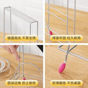 Stainless Steel Cutting Board <b>Rack</b> Tower Design L Size <b>Kitchen</b> Draining <b>Rack</b> - Product Image 4