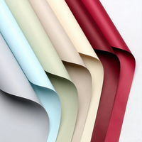 Papier d'emballage pour fleurs de style coréen Xihuanong, couleur unie, mat, imperméable, effet brume, pour bouquets, vente en gros