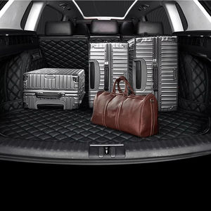 Forro de carga personalizado para <span class=keywords><strong>equipaje</strong></span> de maletero de coche, alfombrilla para maletero, cubierta de maletero de lujo, impermeable, de cuero envolvente completo, alfombrilla para maletero de coche - Product Image 3