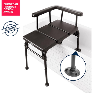 Siège de bain pour adulte avec poignée d'accès facile, banc de transfert rembourré pour baignoire KMINA K30036 - Product Image 1