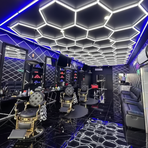 Lampes de plafond pour salon de coiffure en gros 2025 Sober, 110v 220v, lumière de travail LED en nid d'abeille pour salon de coiffure - Product Image 1