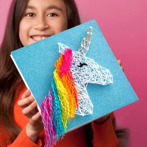 Arts &amp; Crafts Projects Sunflower <strong>Nail</strong> Art <strong>Kit</strong> Unicorn Series DIY String Art Craft <strong>Kit</strong> for Kids Adults with String Foam Wood - Product Image 6