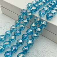 10mm Brillant AB Non-fading Couleurs Naturelles Cristal Bracelet Lâche Perle Fraise Perles De Verre