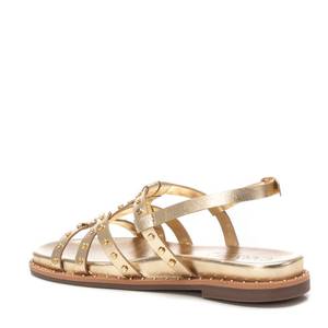 Sandalias Planas Doradas para Mujer Carmela, Talla 37, Tacón Bajo, Diseño con Tiras - Product Image 3