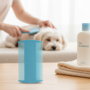 Peine Antipulgas de Doble Cara para Mascotas, Cepillo de Plástico de Alta Densidad para Eliminar Pulgas y Garrapatas, Soporte para Logotipo Personalizado, Venta al por Mayor Global - Product Image 1