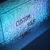 Nouveau Style seau à glace cube led lampe acrylique cadeaux boîte à lumière ajouter votre logo RGB LED acrylique boîte à lumière personnalisé enseigne suspendue
