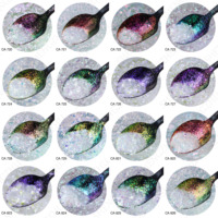 En promotion : Paillettes de chrome caméléon pour ongles, effet arc-en-ciel opale, pour résine époxy, DIY