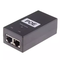 Inyector POE de Escritorio de 100/1000Mbps, Adaptador de Corriente Pasivo Rj45 de 24V 48V, Adaptador de Alimentación a través de Ethernet