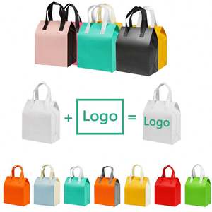 Sac isotherme réutilisable avec logo personnalisé, sac isotherme pour livraison de nourriture en non-tissé, laminage en aluminium, vente en gros, MOQ 1000 - Product Image 1