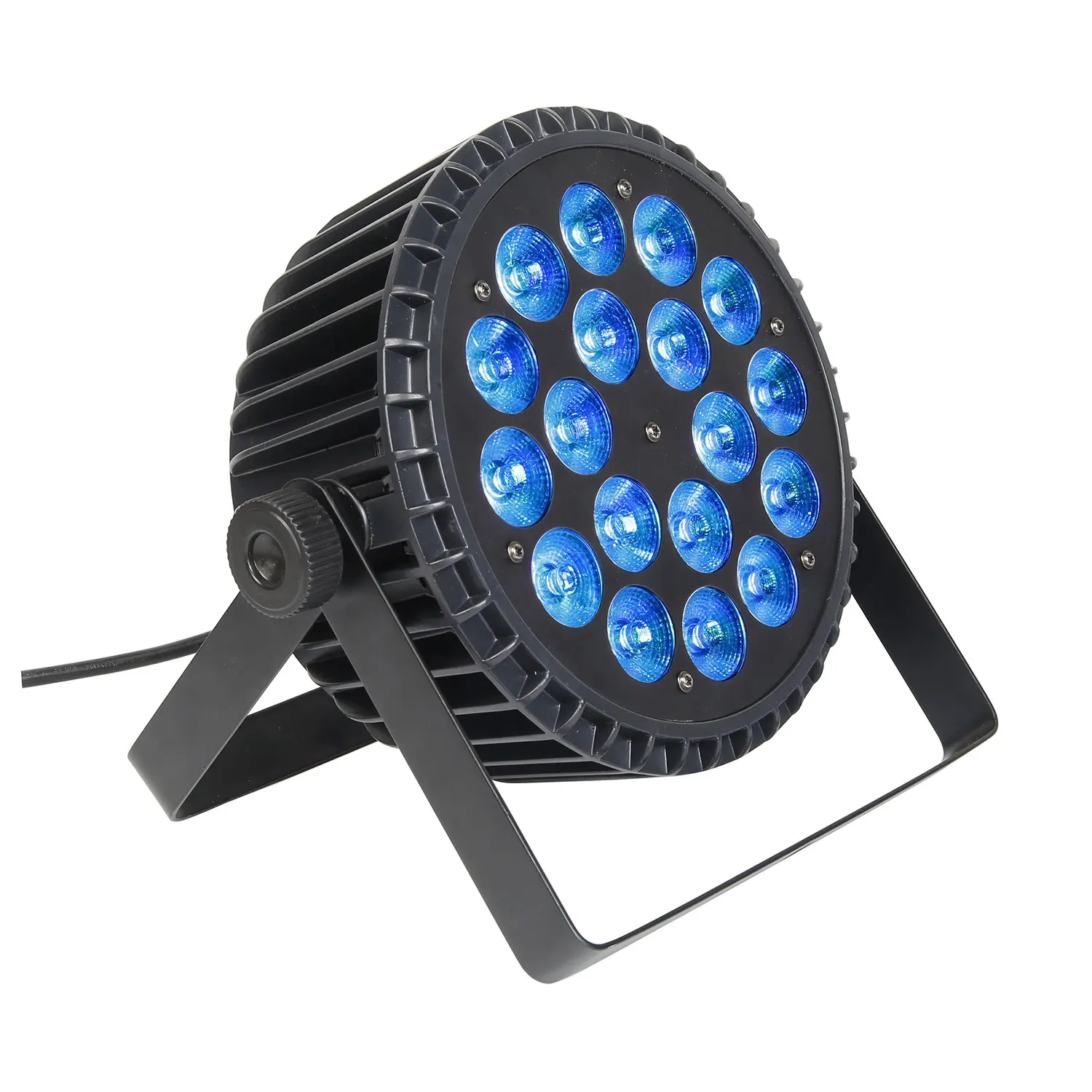 18*18W Slim LED Par Light RGBWA + UV 6ใน1ล้างจุด DMX Flat Parcan สำหรับงานแต่งงานเวทีคลับ DJ Show