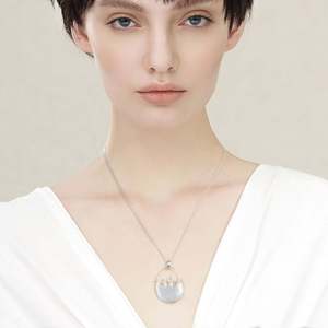 Lotus Fun Mujeres Joyería 925 Plata Esterlina <span class=keywords><strong>Mi</strong></span> Pequeño Jardín Flor Diseño Colgante Collar - Product Image 5