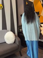 Nouvelle robe chemise à manches courtes rayée ample de style africain pour femmes, taille plus, pour l'été