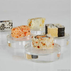 Factory Wholesale Clear <strong>Acrylic</strong> Buffet Display Risers Round Solid <strong>Block</strong> Display <strong>Acrylic</strong> Base Round Display <strong>Blocks</strong> - Product Image 3