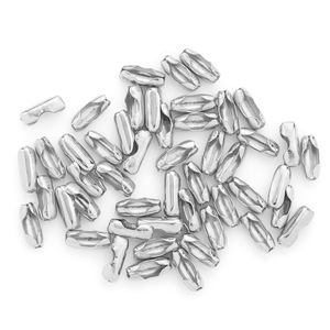 Cierre de acero inoxidable para joyería, cierre redondo tipo cacahuete para la fabricación de collares H1339 - Product Image 5