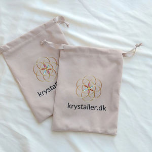 Small Custom Logo <b>Gift</b> Drawstring <b>Bag</b> for <b>Wedding</b> Recyclable Jewelry Pouches Packaging INFFY POUCH01 - Product Image 6