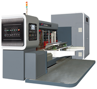 Nouvelle machine royale automatique d'impression flexographique, de découpe, de pliage et de collage, 4 couleurs, pour la fabrication de boîtes en carton, 320 pièces/min, Android/iOS