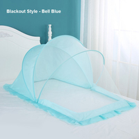 Filets de lit pour bébé en tissu pliant léger de taille personnalisée de haute qualité couverture en maille bleue belle pour bébé dormir Technique tissée