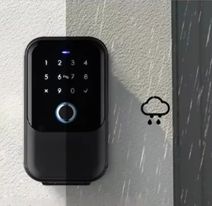 Boîte à clés numérique étanche Coffre-fort externe à clé intelligente de sécurité à 4 positions avec mur à <span class=keywords><strong>code</strong></span> robuste en alliage d'aluminium durable Tuya - Product Image 5