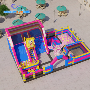 Parc d'attractions gonflable robuste pour la <span class=keywords><strong>location</strong></span>, aire de jeux gonflable durable avec sac de transport - Product Image 2