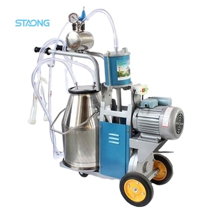 Machine à traire les vaches en acier inoxydable à moteur électrique et essence, prix compétitif pour ferme laitière, vente chaude - Product Image 1
