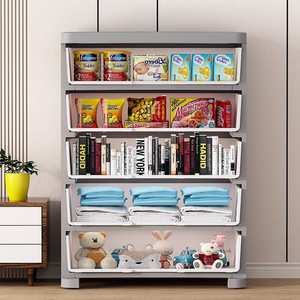<b>Plastic</b> <b>Storage</b> <b>Drawer</b> Cabinet 4 5 6 Layer Standing Type Clothing Organizer Multi Layer <b>Storage</b> Cabinet For Home Bedroom Use - Product Image 4