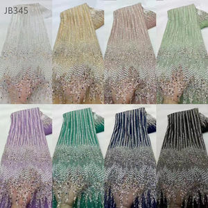 Vestido de Lujo Francés para Mujer a Precio Económico, Bordado a Mano con Cuentas, Lentejuelas, Encaje, Piezas de Malla, 100% Poliéster Elástico - Product Image 6