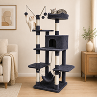Arbre à chat interactif en peluche et sisal, vente en gros d'usine