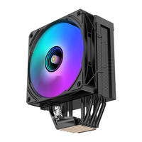Nouveau style, logo personnalisé, radiateur PC 120 mm, LGA1200 2011 AM4 AM5, refroidisseur d'air pour processeur, 6 caloducs, ventilateur de refroidissement du processeur avec affichage de la température