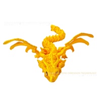 Verre transfrontalier impression 3D grande corne Dragon jouet ornements modèle fait à la main Cool amusant créatif exquis mode jouer 1/12 échelle
