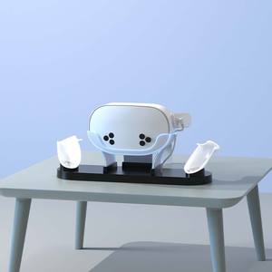 MetaQst3s аксессуары для игр <span class=keywords><strong>VR</strong></span> MetaQst 3 <span class=keywords><strong>VR</strong></span> зарядная станция для Ocus Qst3 с подсветкой RGB - Product Image 4