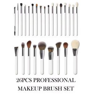 Lot de 26 pinceaux de maquillage professionnel en poils naturels de cheval et de chèvre, <span class=keywords><strong>support</strong></span> <span class=keywords><strong>extra</strong></span> large de luxe avec ombre à paupières - Product Image 2