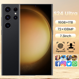 Original S24 siêu Sakura màu hồng 7.3 inch 16G + 256GB mặt mở khóa S24 thông minh di động điện thoại di động Android 13 mở khóa chơi game điện thoại di động - Product Image 6