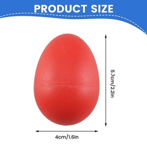 Strumenti a percussione per bambini di alta qualità, shaker a forma di uovo in plastica, giocattoli musicali portatili per lezioni di <span class=keywords><strong>musica</strong></span>. - Product Image 4